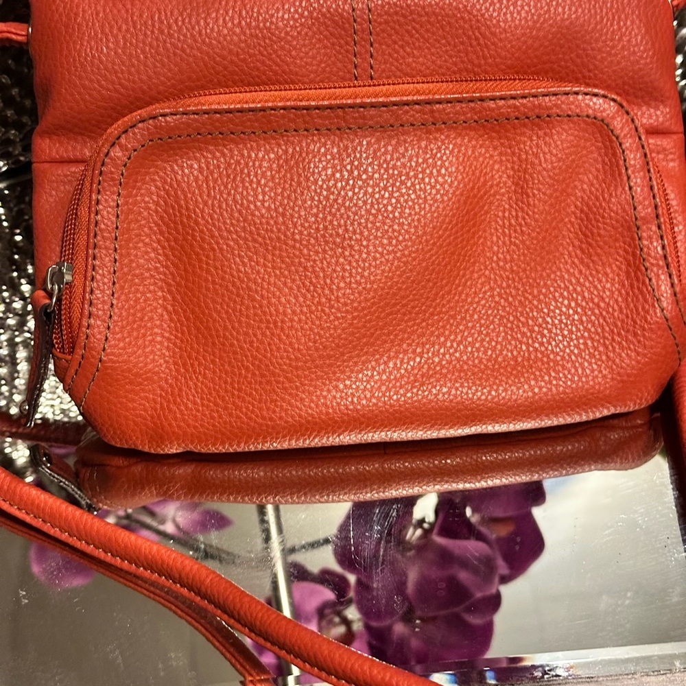 Tignanello Orange Crossbody Bag - Picture 8 of 9